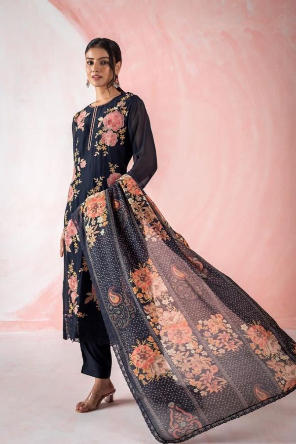 Naariti Gaabi Pure Organza Embroidered Salwar Suit AGOG-01