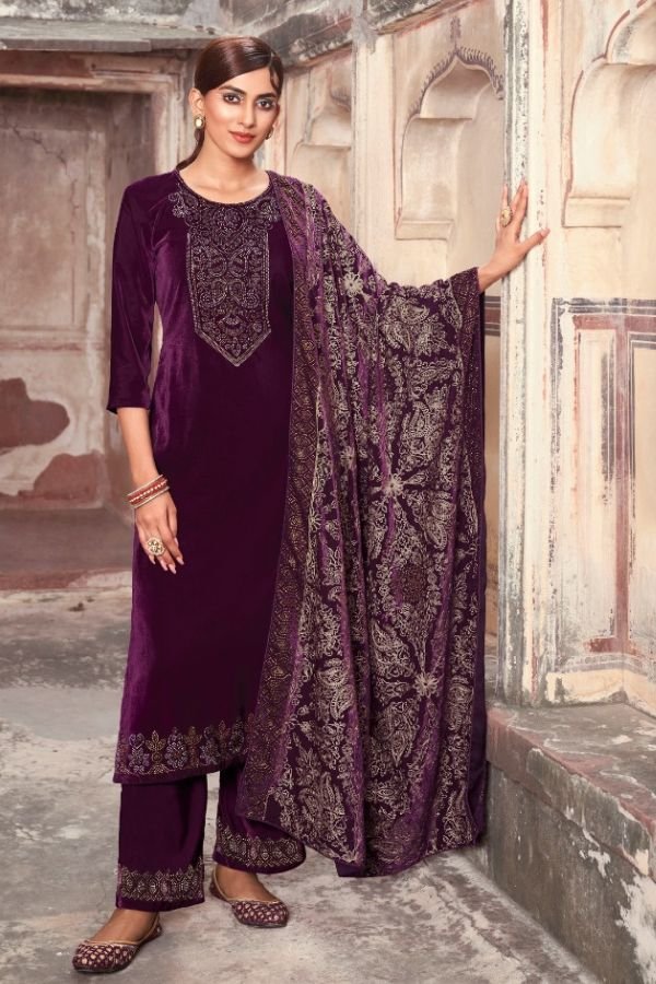 Riana Pakeezah 4 winter collection suit 70306