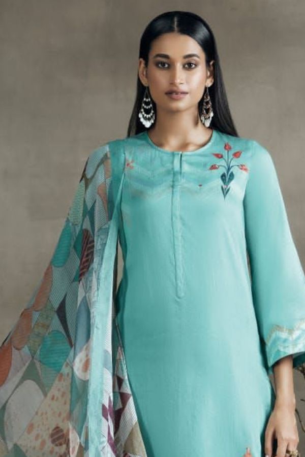Buy Sheetal Batra Pink Pure Silk Chanderi Kashmiri Tilla Embroidered Kurta  Set Online | Aza Fashions