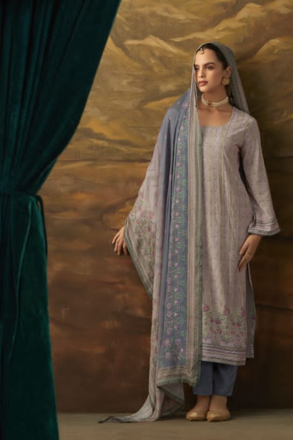 Kimora Fashion Jhilmil Pure Pashmina Winter Suit for Ladies 9217