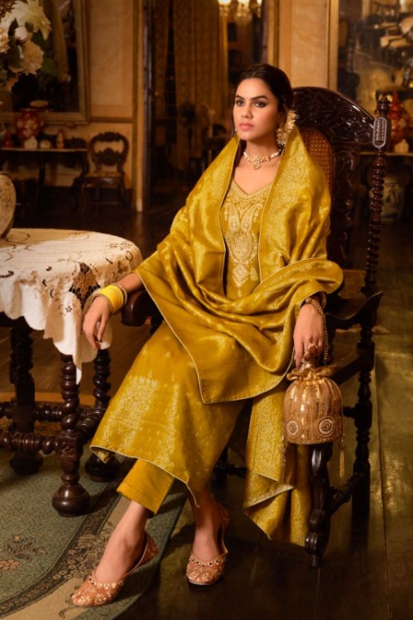 Belliza Designer Studio Gulbahaar Pashmina Winter Suits 857-001