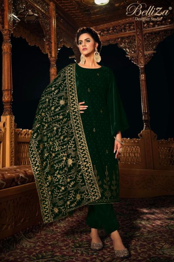 Belliza Designer Studio Noor-E-Shama vol 2 Winter Salwar Suit 853-005