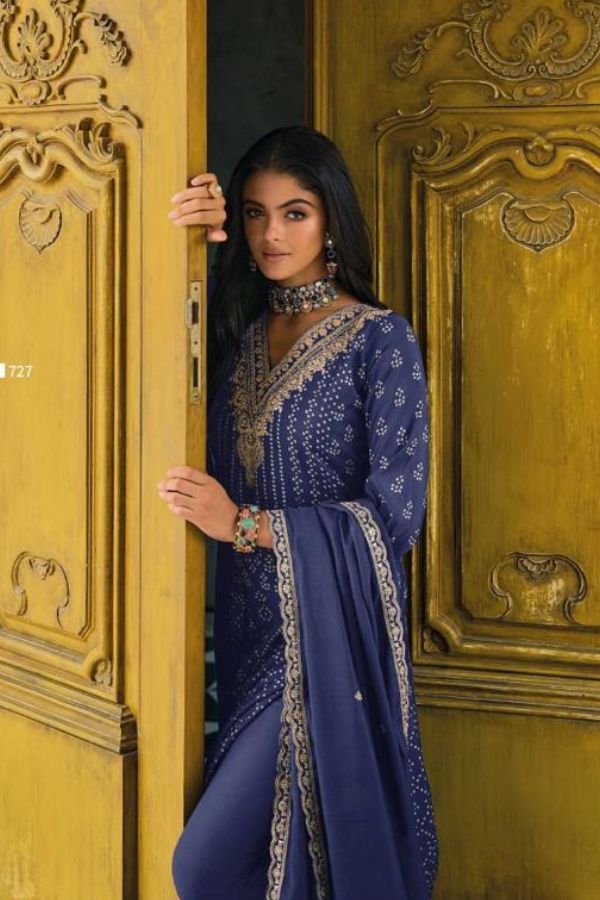 Kilory Trendz Silk of Bandhej Vol 2 Pashmina Winter Suits 727