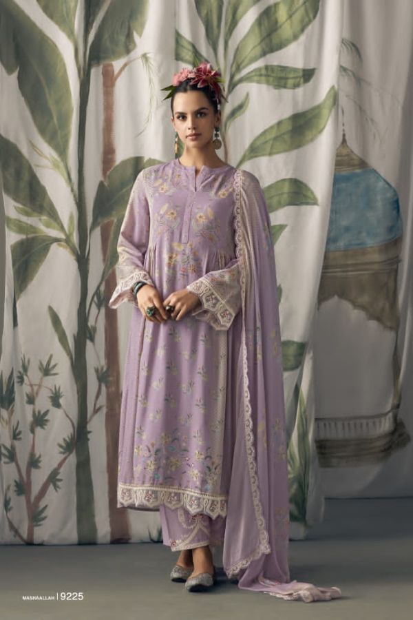 Kimora Fashion Mashaallah Pure Maslin Printed Salwar Suit 9225
