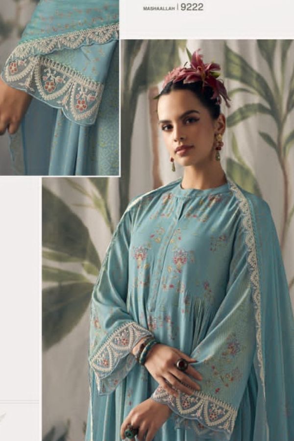 Kimora Fashion Mashaallah Pure Maslin Printed Salwar Suits 9222