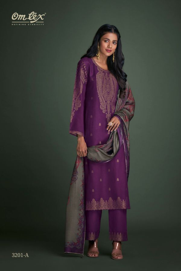 Omtex Aamod XIII Pashmina Handwork Winter salwar Suit 3201-A