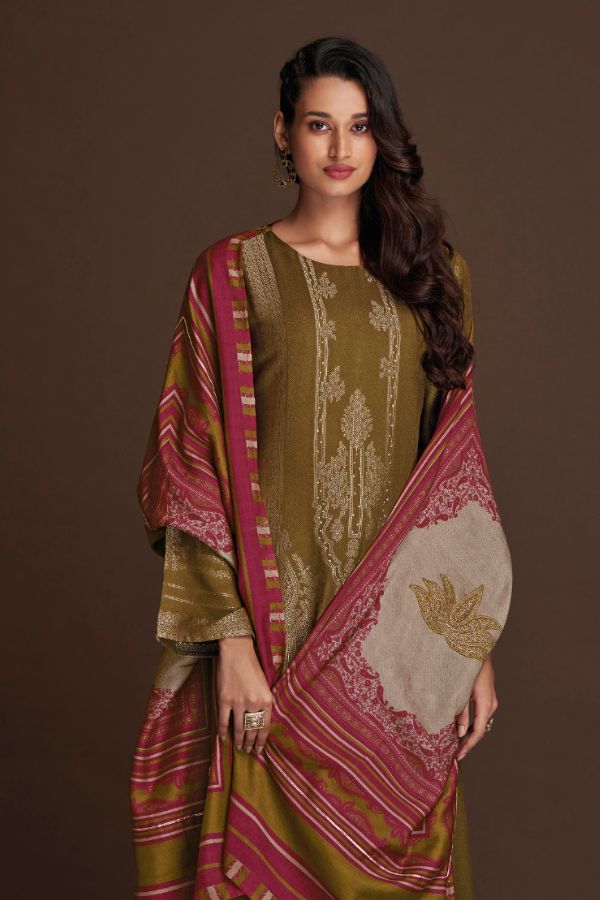 Omtex Aamod XV Pashmina Handwork winter Salwar Suits 3221-C