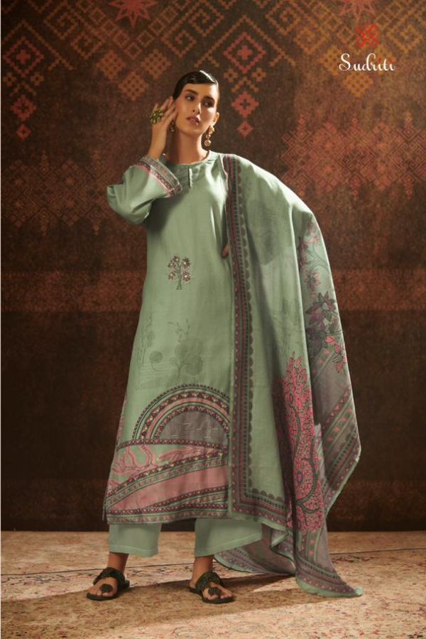 Sahiba Sudriti Sangini Pashmina Twill Printed Winter Suit 102