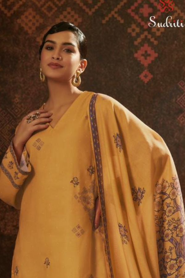 Sahiba Sudriti Sangini Pashmina Twill Printed Winter Suit 131