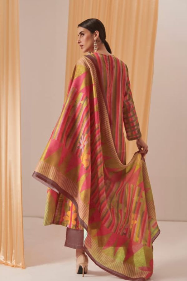 Sahiba Sudriti Striped Beauty Pashmina Printed Winter Suit 651