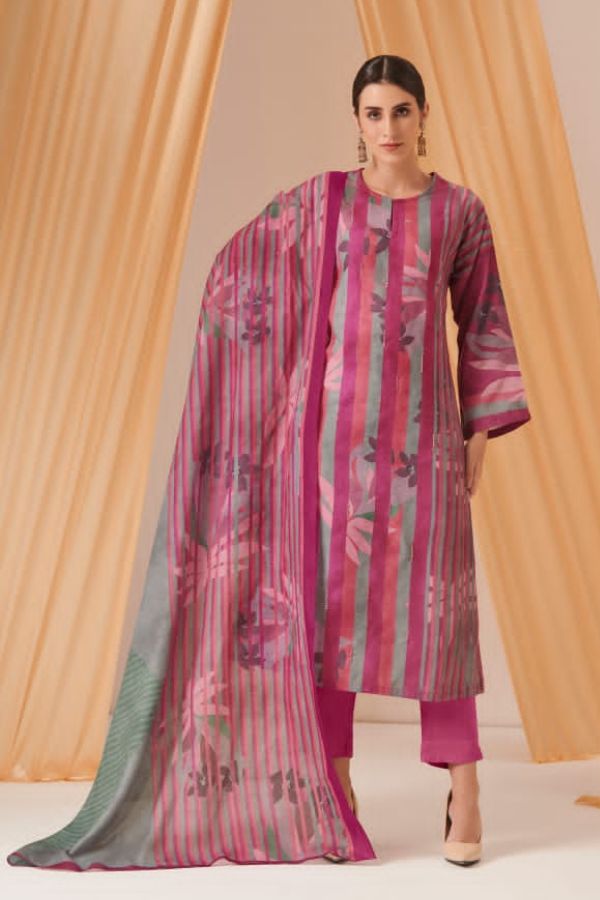Sahiba Sudriti Striped Beauty Pashmina Printed Winter Suits 636