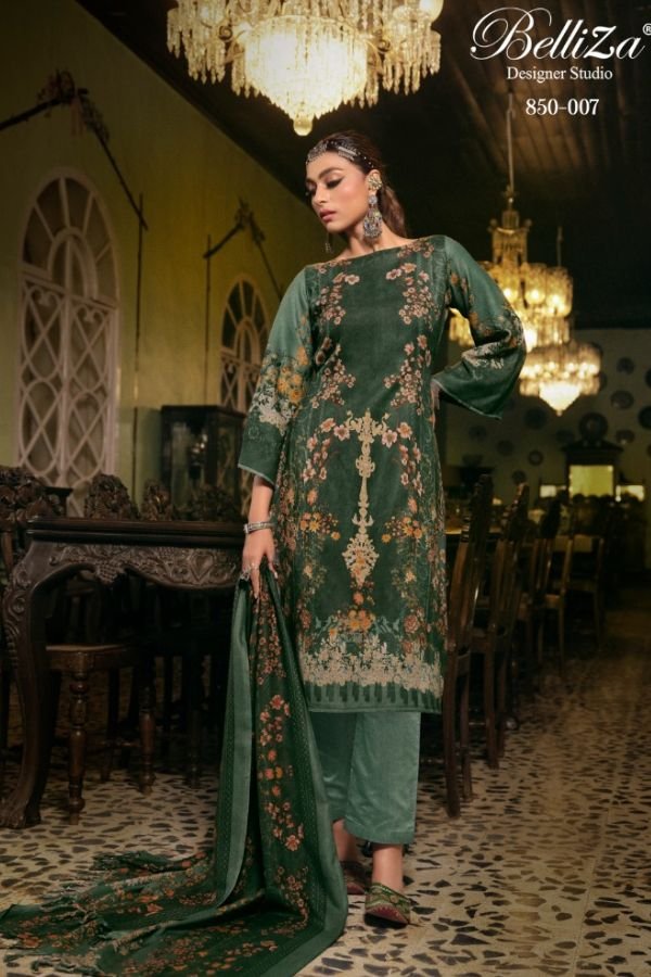 Belliza Designer Studio Qurbat Woolen Winter Suits 850-007