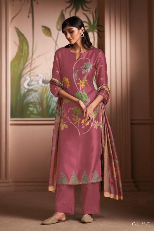 Ganga Fashion Shanaya New Russian Silk Ladies Salwar Suits C1135-E