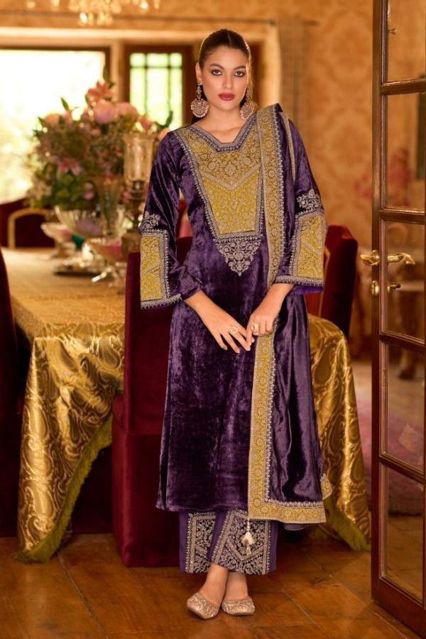 Ibiza Lifestyle Delhi 6 Italian Velvet Winter Collection Suit 10579