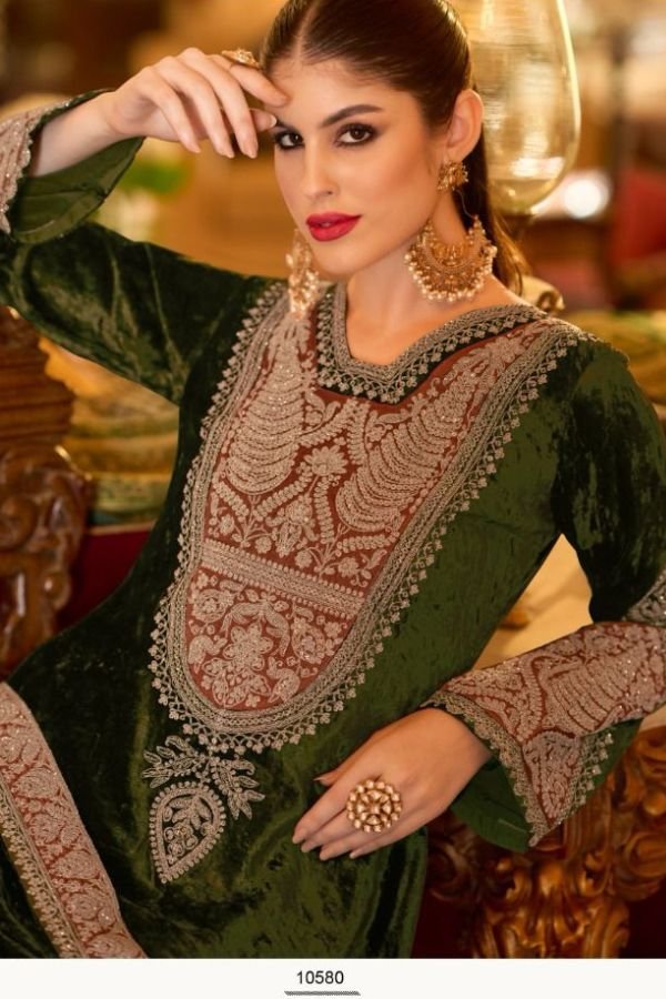 Ibiza Lifestyle Delhi 6 Italian Velvet Winter Collection Suits 10580