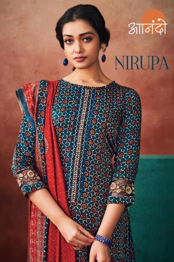 JayVijay Prints Anando Nirupa Pure Modal Silk Salwar Suits 3142-A