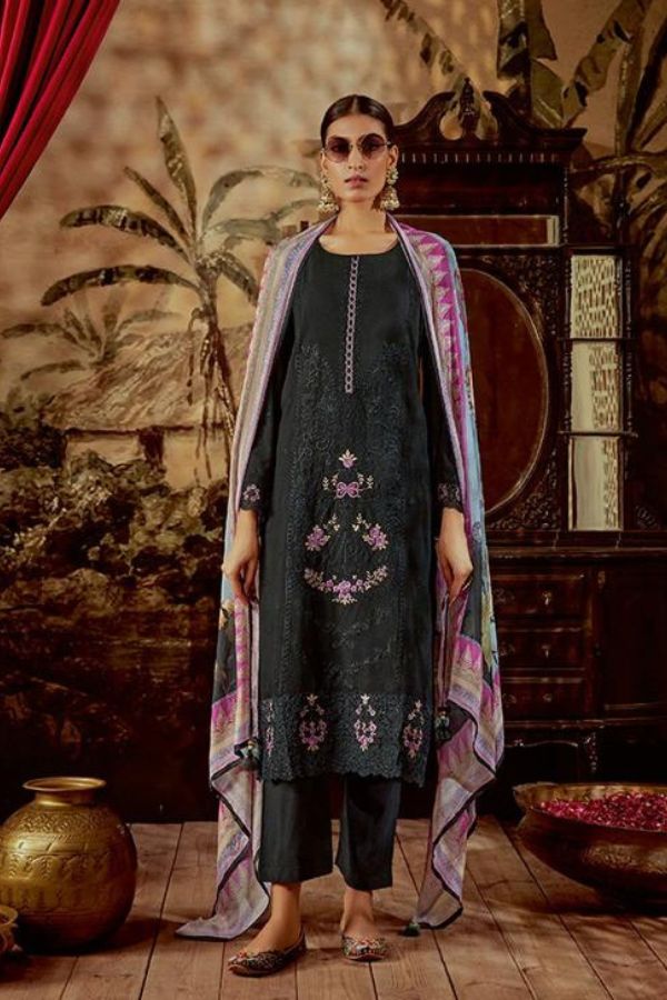 Kimora Fashion Heer Janab Silk Unstitched Salwar Suit 9208
