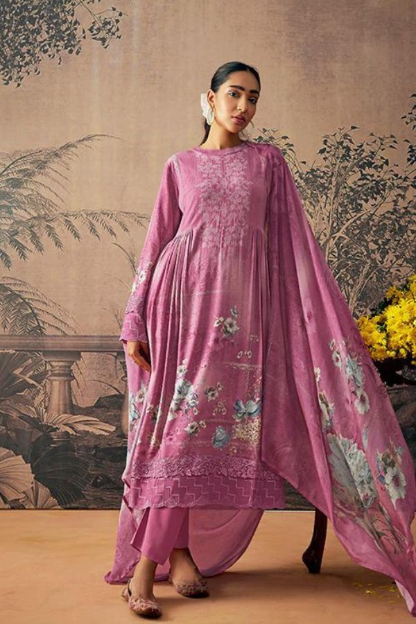 Kimora Fashion Adaab Cotton Printed Unstitched Salwar Suit 9192