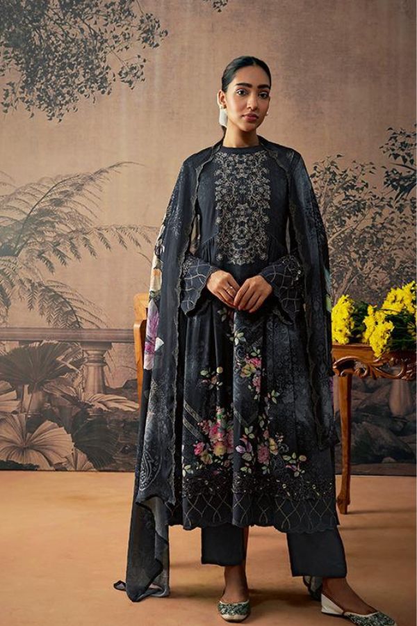Kimora Fashion Adaab Cotton Printed Unstitched Salwar Suit 9195