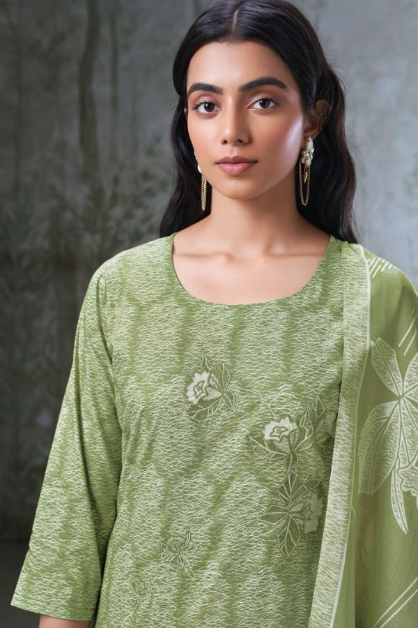 Ganga Fashions Leigh S2258 Cotton Unstitched Ladies Suits S2258-C
