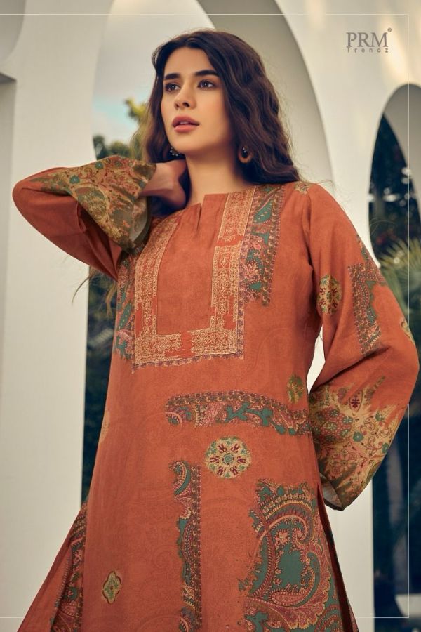 PRM Trendz Roselyn Pure Muslin Silk Unstitched Salwar Suits 5415