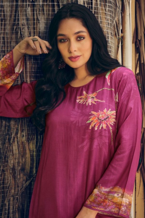PRM Trendz Zaysha Pure Muslin Silk Unstitched Salwar Suits 5421