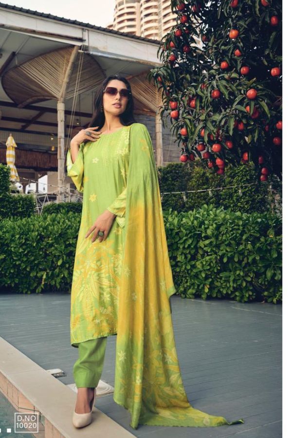 Sadhana Fashion Kavleen Pure Muslin Silk Suit Salwar 10020