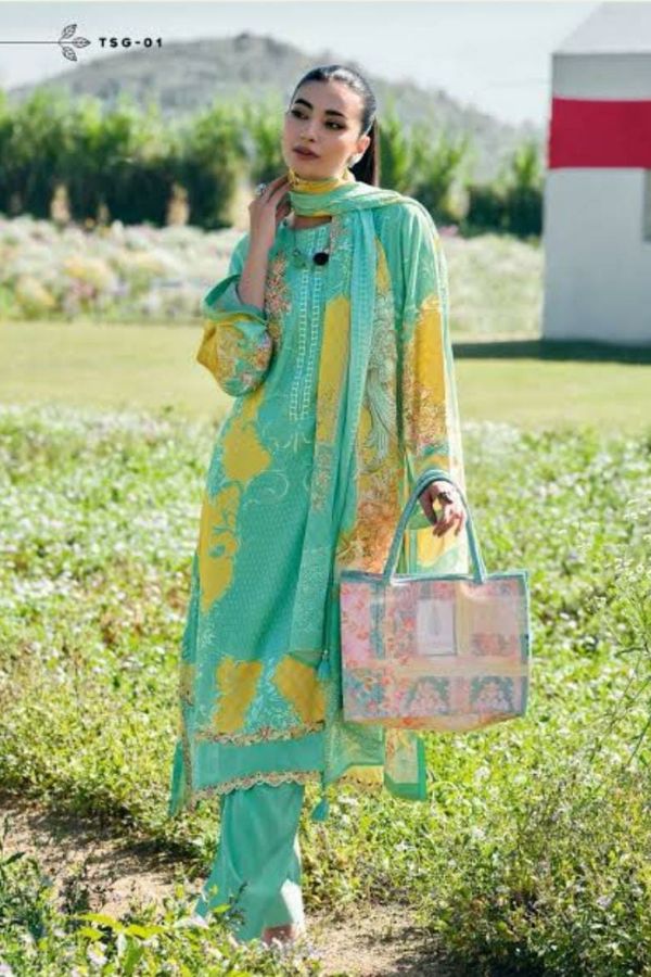 Varsha Fashion The Sacret Garden Lawn Printed Salwar Suit TSG-01