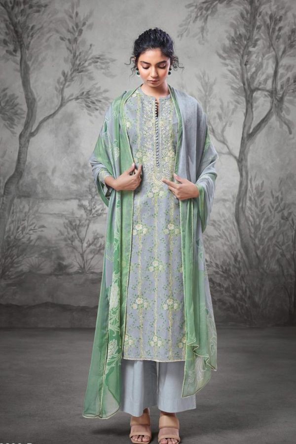 Ganga Fashions Eesha S2290 Premium Cotton Suit S2290-D
