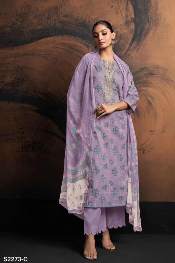 Ganga Fashions Johanna S2473 Cotton Salwar Suit S2473-C