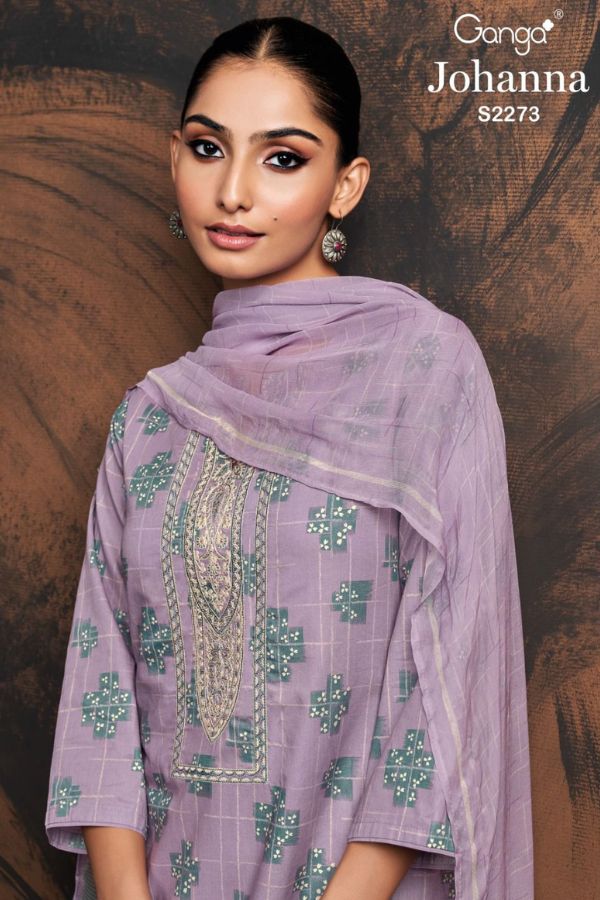 Ganga Fashions Johanna S2473 Cotton Salwar Suits S2473-C