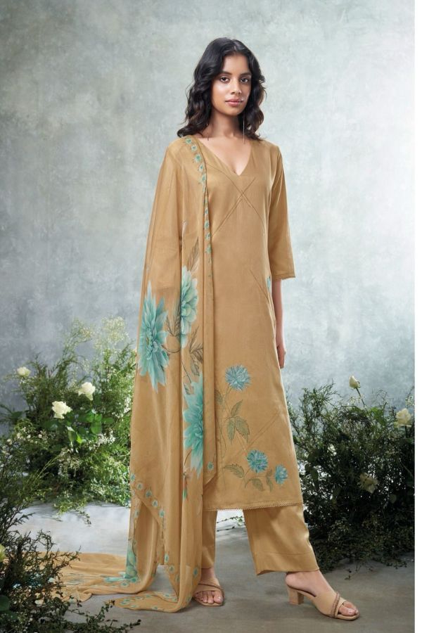 Ganga Fashions Kippa S2449 Premium Cotton Suit S2449-C