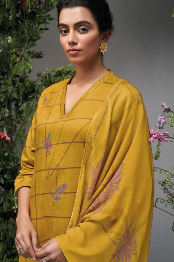 Ganga Fashions Lilac S2118 Premium Cotton Suits S2118-B