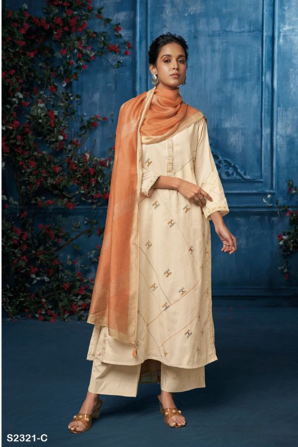 Ganga Fashions Minnie S2321 Cotton Salwar Suit S2321-C