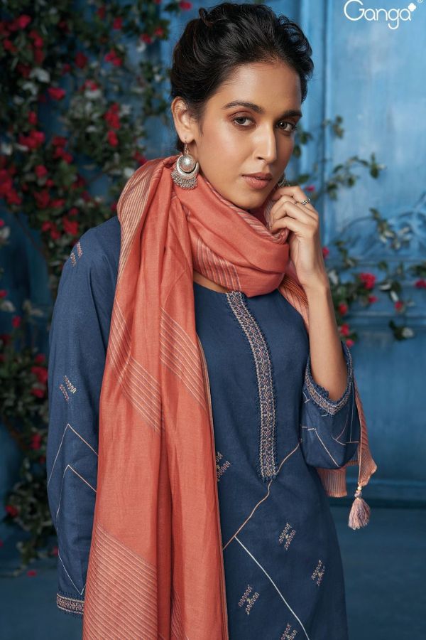 Ganga Fashions Minnie S2321 Cotton Salwar Suits S2321-A