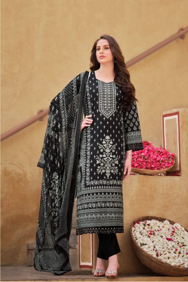 Glossy Simar Melody Pure lawn cotton Suits 4105