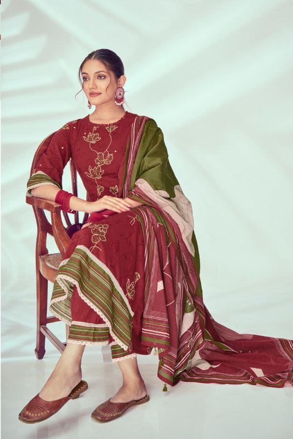 Jay Vijay Prints Kahani Pure Cotton Khadi Salwar Suits 8895
