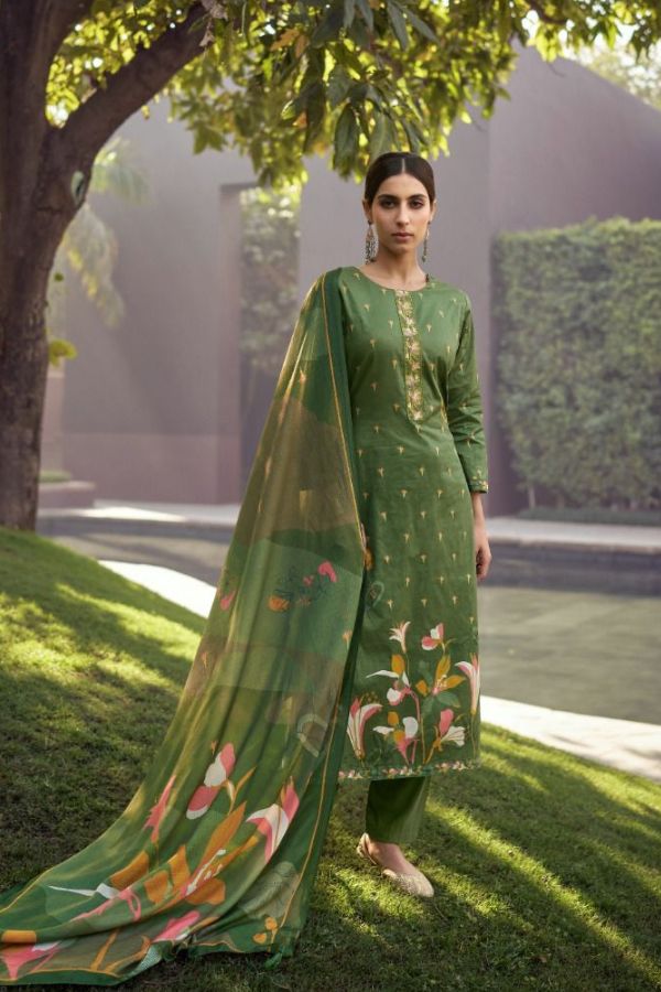 Kesar Karachi Kaira Lawn Printed Unstitched Suit 33002