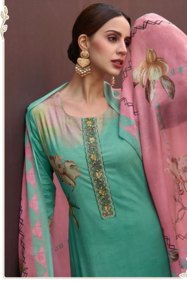 Kesar Karachi Naayaab Lawn Printed Unstitched Suits 28001