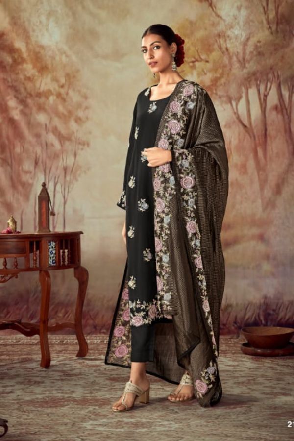 Kimora Fashion Heer Shahi Pure Russian Silk Printed Suit 2186