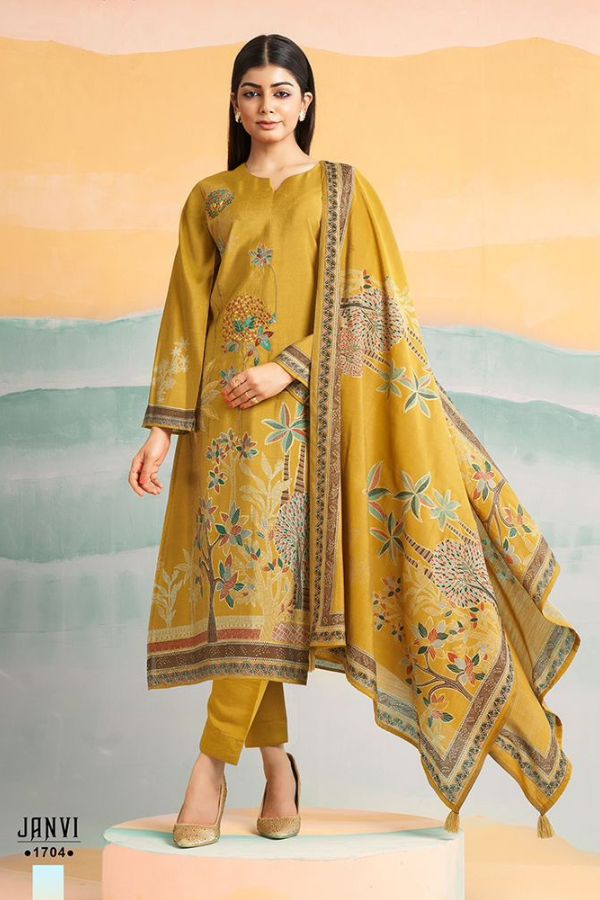 Mumtaz Arts Janvi Vol 2 Pure Muslin Printed Ladies Salwar Suit 1704