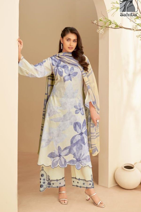 Sahiba Inky Tropies Moscow Cotton Ladies Salwar Suit 6930