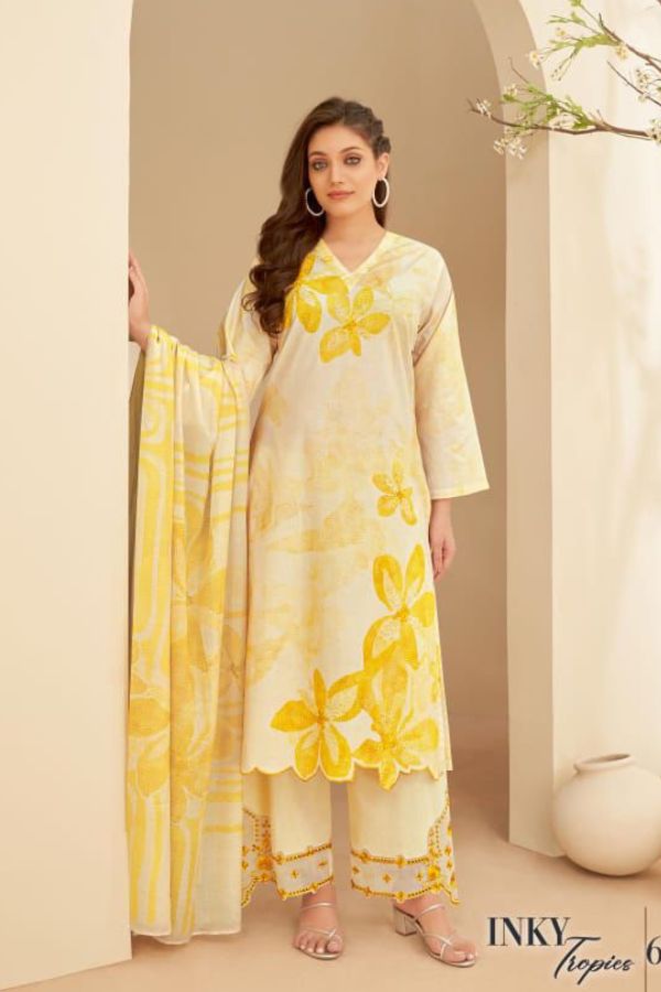 Sahiba Inky Tropies Moscow Cotton Ladies Salwar Suit 6990