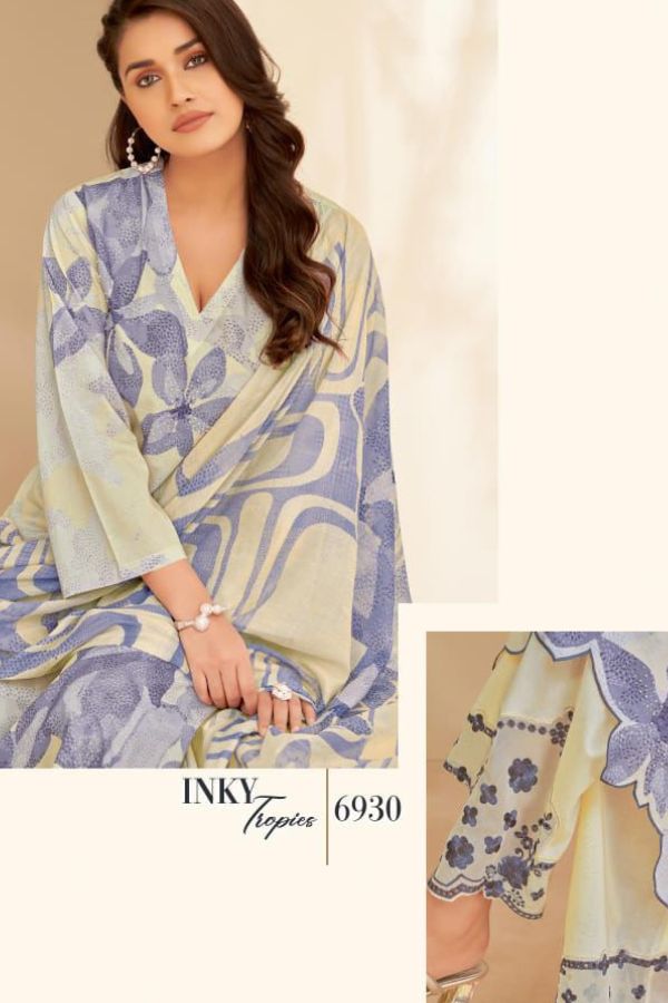 Sahiba Inky Tropies Moscow Cotton Ladies Salwar Suits 6930
