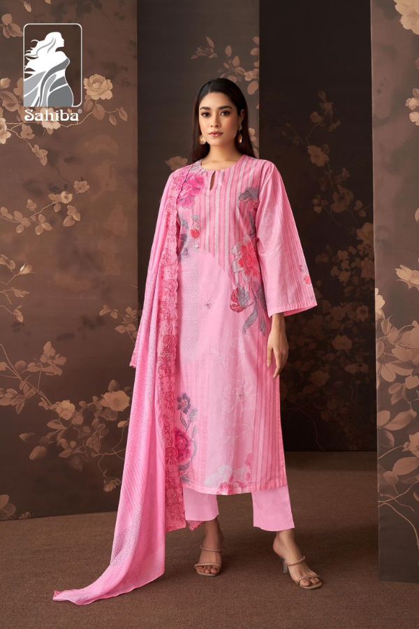 Sahiba Musafir Pure Cotton Lawn Ladies Salwar Suit 829