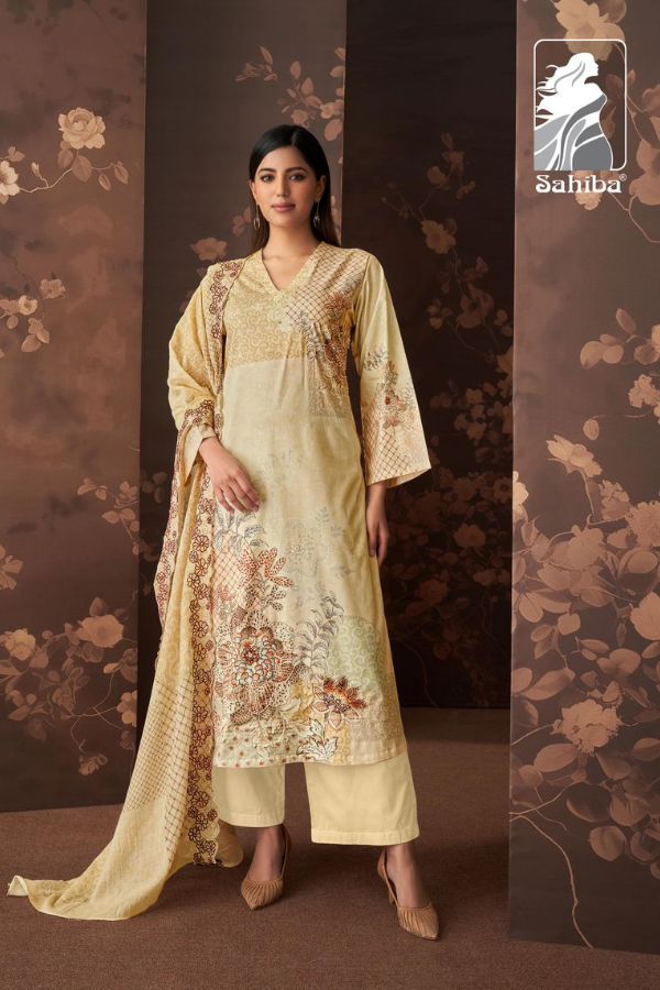 Sahiba Musafir Pure Cotton Lawn Ladies Salwar Suit 843