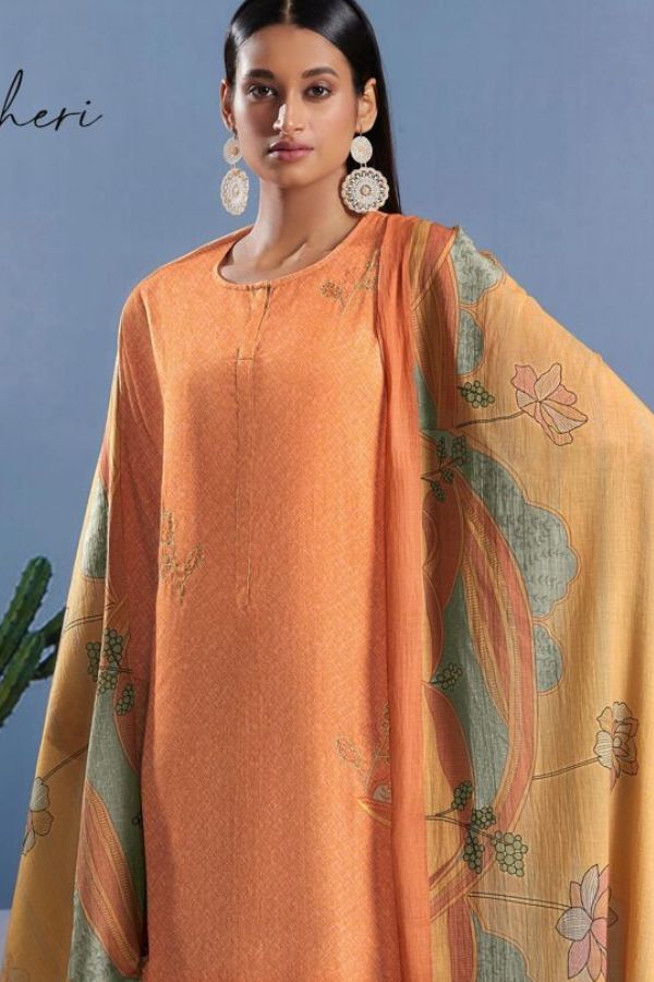 Sahiba S-Nirukth Sunheri Cotton Printed Salwar Suits 367