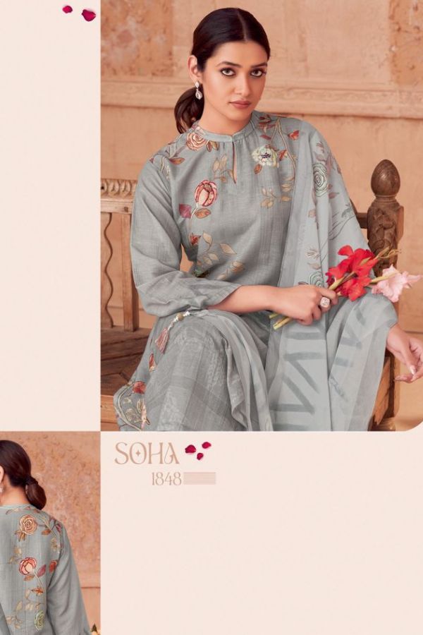 Sahiba TM Soha Mario Linen Printed Salwar Suits 1848