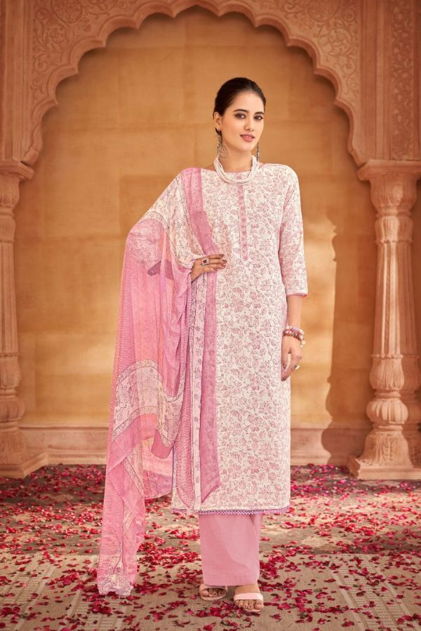 Salvi Fashion Sarika Jam Silk Printed Salwar Suit 1001