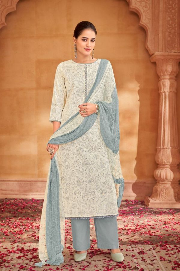 Salvi Fashion Sarika Jam Silk Printed Salwar Suit 1008